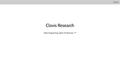 Desktop Screenshot of clovisresearch.com