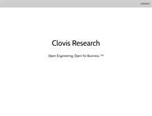 Tablet Screenshot of clovisresearch.com